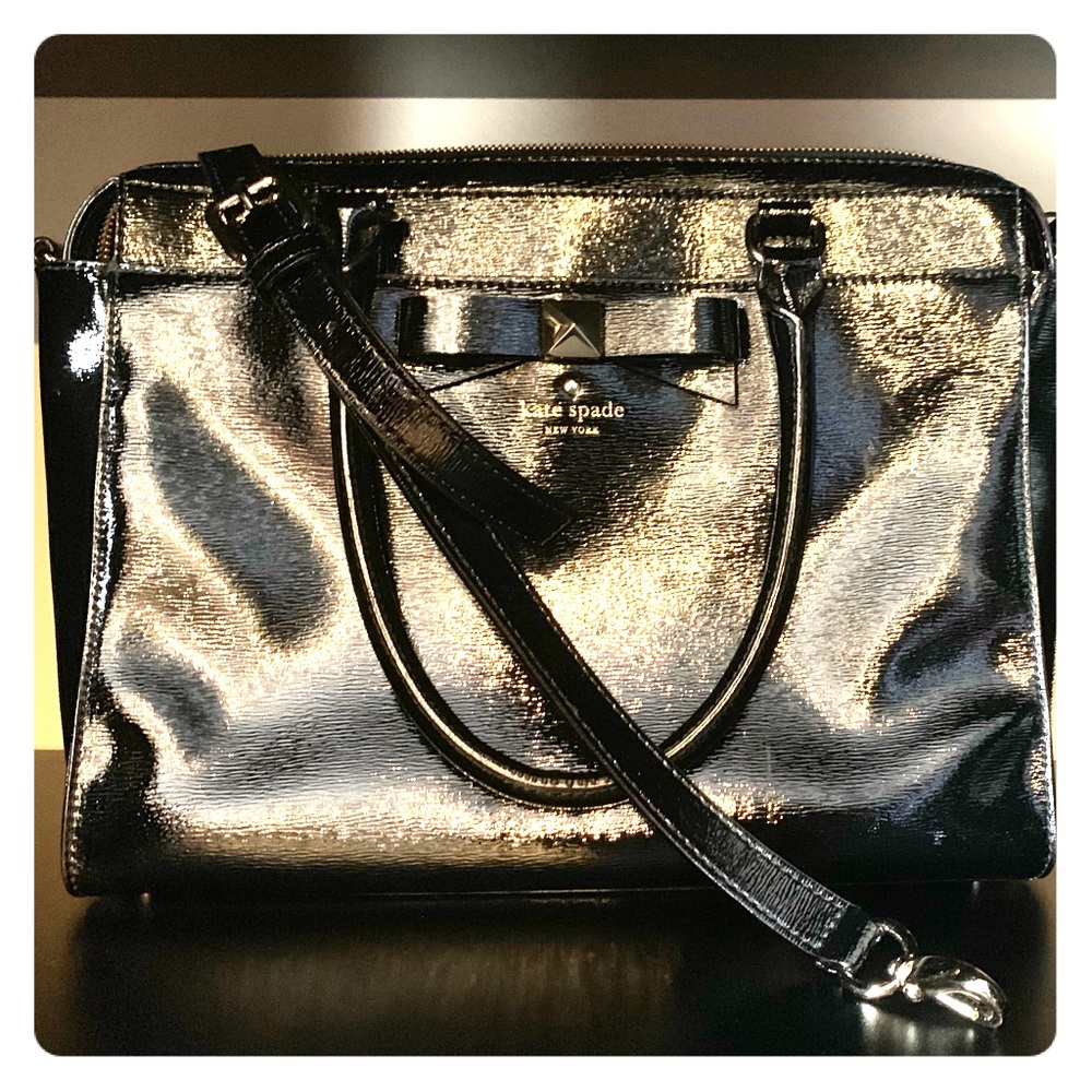 Authentic Kate Spade textured patent leather bag
